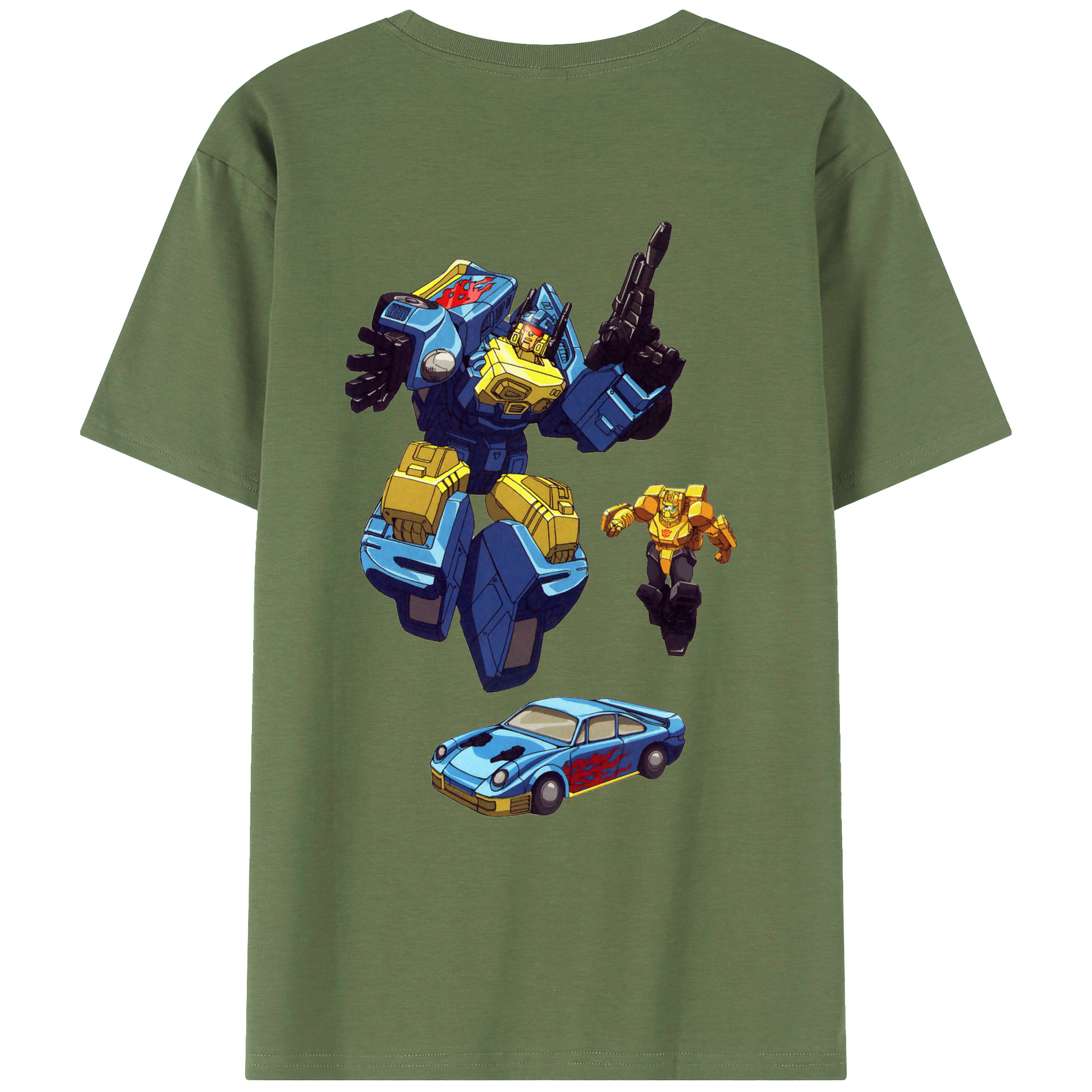 （画像用）  綿100％ メンズ半袖Tシャツ（バックプリント） 通気性